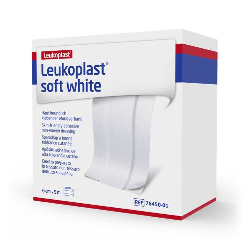 Pansement adhésif spécial peaux sensibles Leukoplast Soft White - 6 cm x 5 m