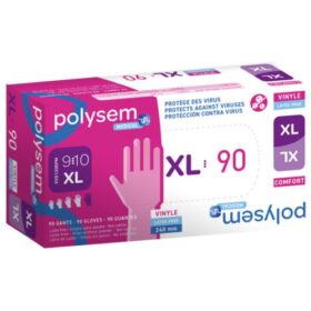 Gants d'examen vinyle  non poudrés non stériles Extra-Large 9/10