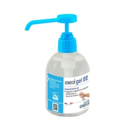 Gel hydroalcoolique Exeol Gel 82 Flacon 300 mL + pompe vissée
