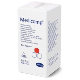 Compresses non tissées non stériles Medicomp 40g  5 x 5 cm / 100