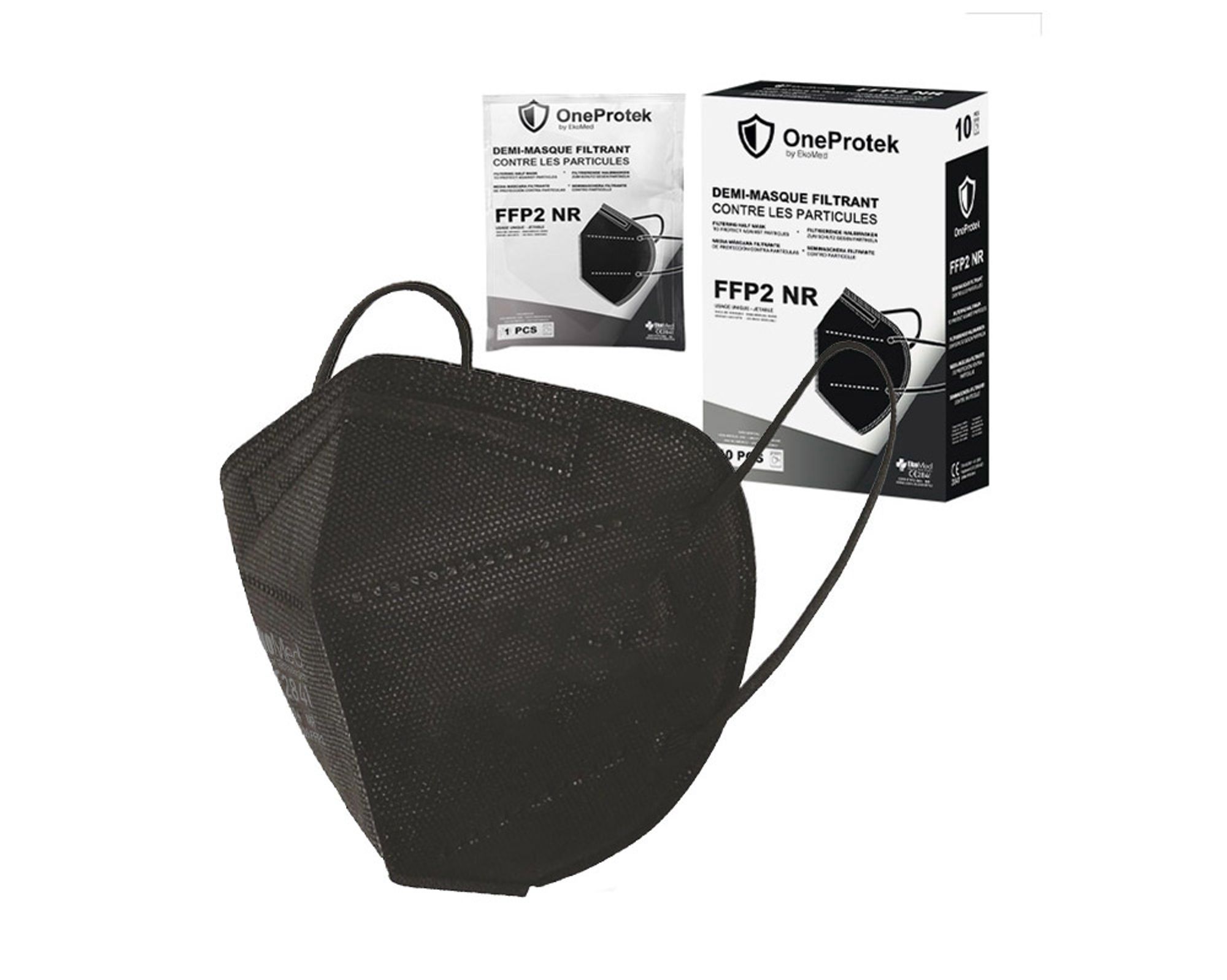MASQUES FFP2 BT 10 ONEPROTEK NOIR