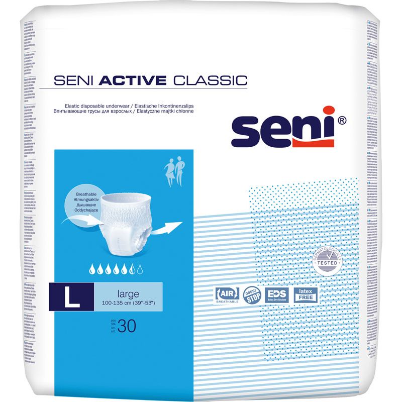 SENI PANTS ACTIVE CLASSIC TL 6 GOUT / 30 CARTON DE 3